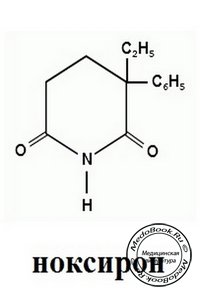 Структурная формула препарата «Ноксирон»