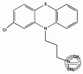 Хлорпромазин - типичный представитель препаратов фенотиазинового ряда